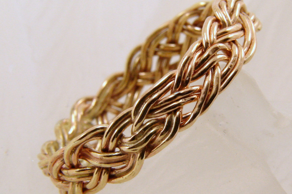Hand-woven Gold-filled Ring
