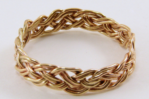 Hand-woven Gold-filled Ring