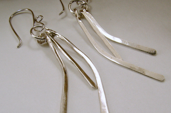 Sterling Silver Strand Earrings
