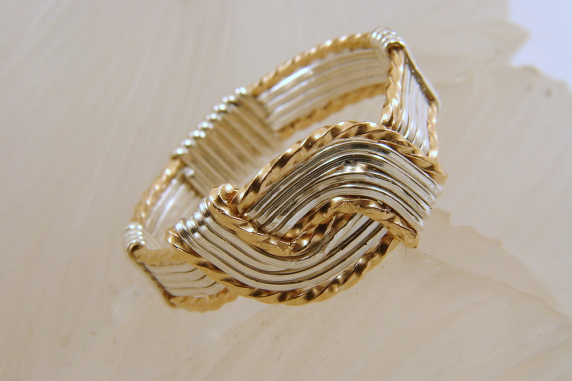 Gold filled and Sterling Silver Hug Ring - Any Size