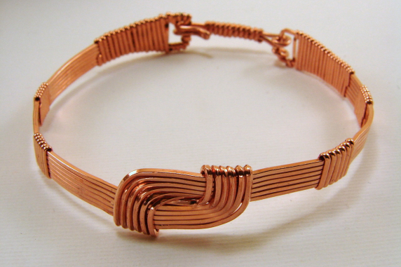 Copper Wire Wrapped Hug Bracelet - Made to Order - Various Sizes Available