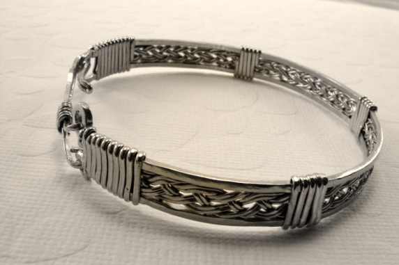 Sterling Silver Hand Woven Bracelet