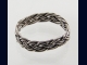 Hand-woven Braided Sterling Silver Toe Ring - Any Size