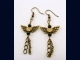 Antique Brass Angel Wing Earrings