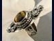 Sterling Silver and Tigers Eye Ring Size 7