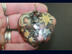 Copper Heart Oxidized Bail in the middle Mixed Metals Broken Mended Heart with C