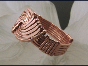 Copper Wire Wrapped Hug Ring - Any Size