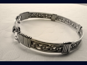 Sterling Silver Hand Woven Bracelet