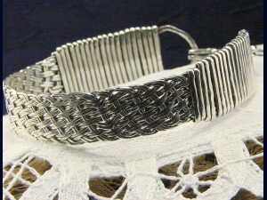 Handwoven Sterling Silver Bracelet